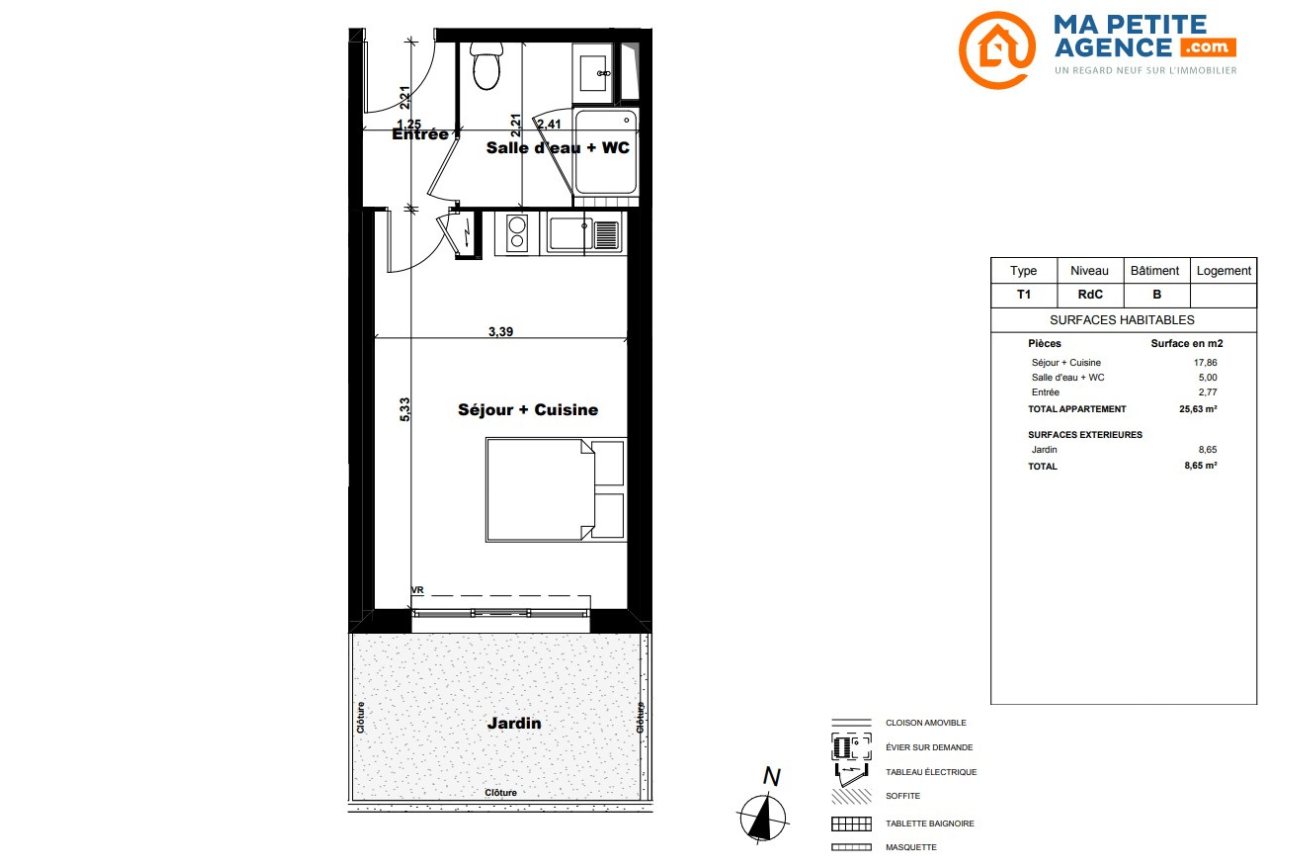 Appartement à vendre à Marseille 12 23 m² 159 000 € | Ma Petite Agence
