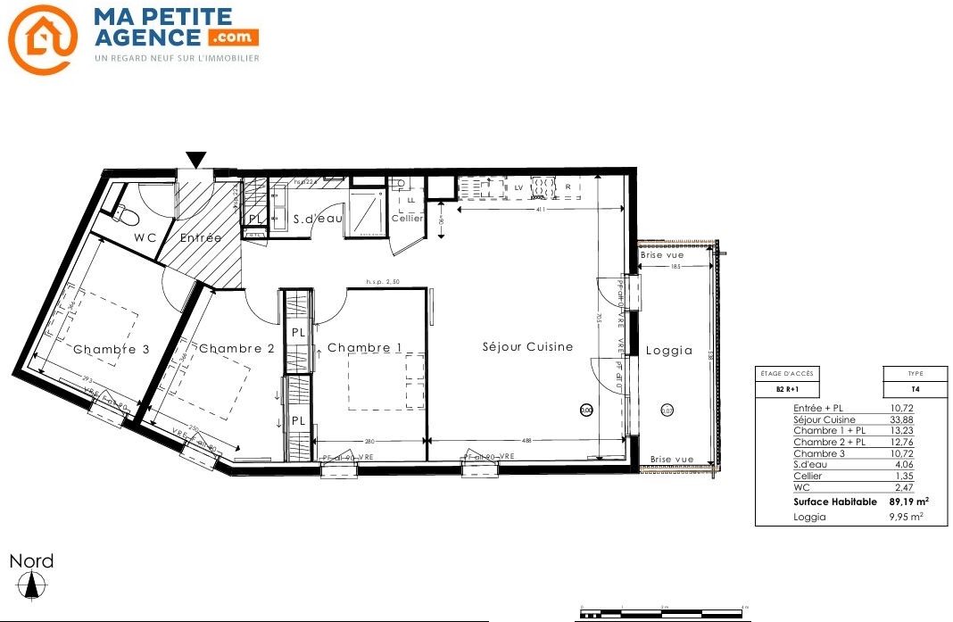 Appartement à vendre à Saint-Médard-en-Jalles 89 m² 380 000 &euro; | Ma Petite Agence